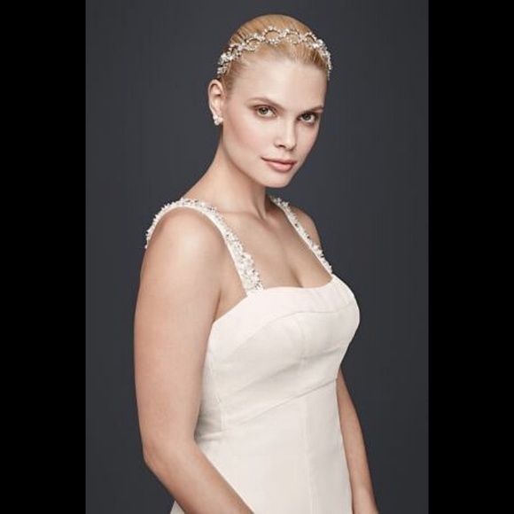 Zac Posen Baguette Crystal Braided Bridal Headband main image 6